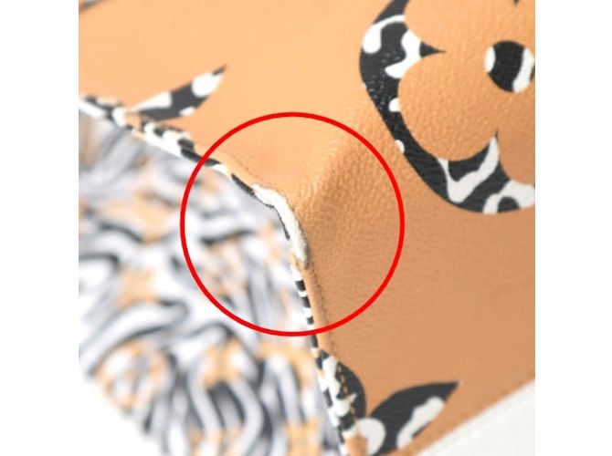 Borsa tote On the Go GM Monogram Jungle di Louis Vuitton Bianco Arancione - vista 8