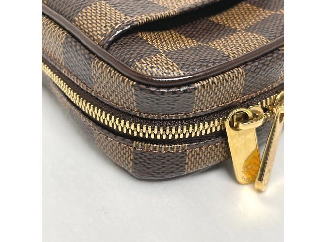 Pochette Etui Okapi PM Damier Louis Vuitton Marrone - vista 5