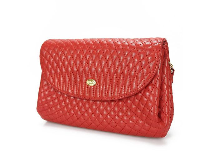 Borsa a spalla in pelle rossa Bally con catena Rosso - vista 3
