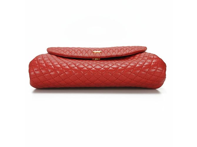 Borsa a spalla in pelle rossa Bally con catena Rosso - vista 4
