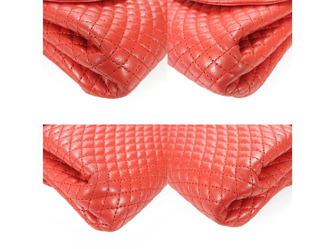 Borsa a spalla in pelle rossa Bally con catena Rosso - vista 6