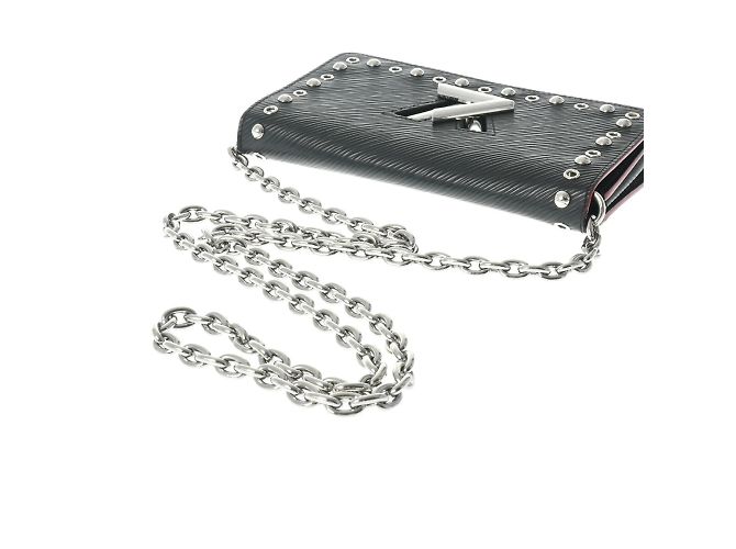 Portafoglio Twist Epi Louis Vuitton con Catena e Borchie Nere Nero - vista 4