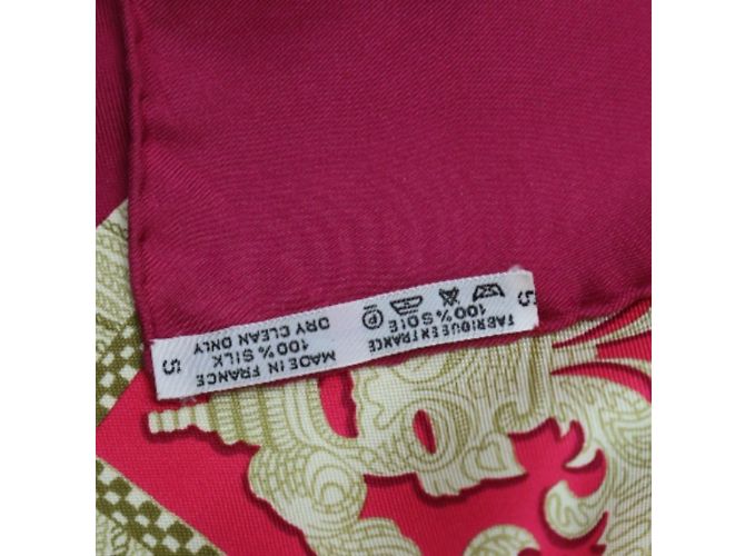 Lila Seidenschal von Hermès - Ansicht 4