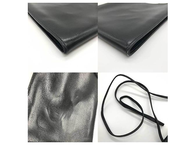 Hermès Borsa a spalla pochette nera Hermes Onimaitou Nero - vista 4