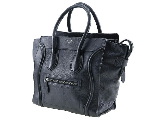 Céline Borsa a mano micro shopper Celine Luggage Nero - vista 2