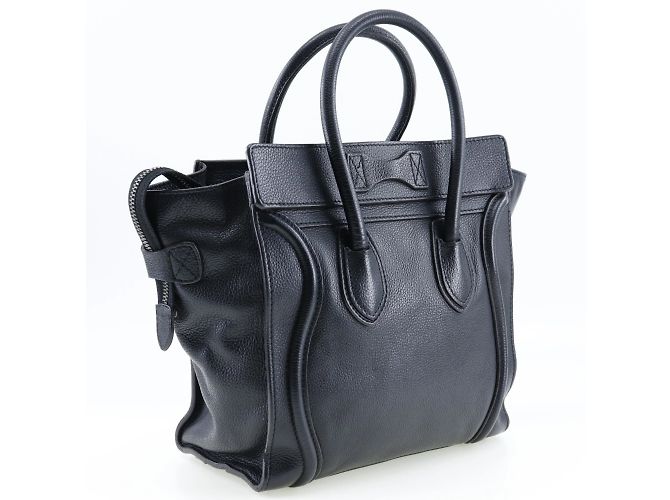 Céline Borsa a mano micro shopper Celine Luggage Nero - vista 3