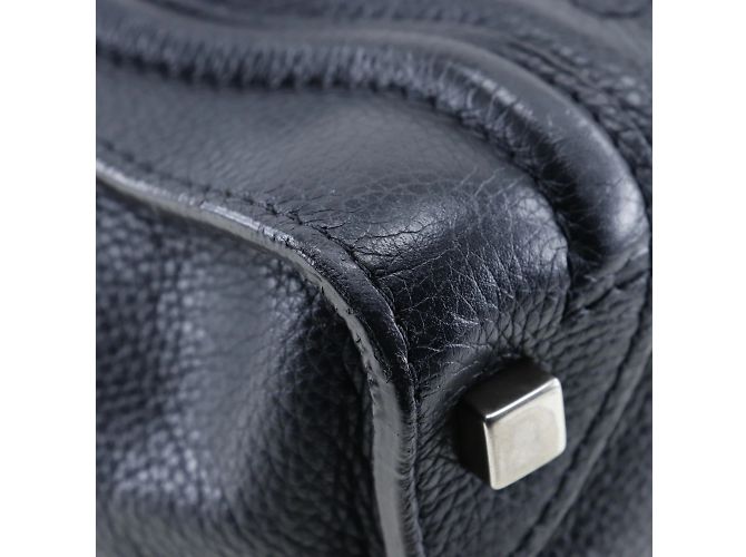 Céline Borsa a mano micro shopper Celine Luggage Nero - vista 4