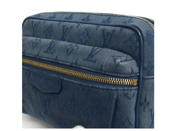 Borsa a spalla in denim Monogram Louis Vuitton Marrone scuro - vista 11