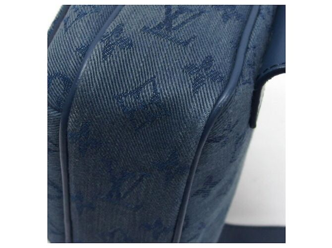 Borsa a spalla in denim Monogram Louis Vuitton Marrone scuro - vista 13