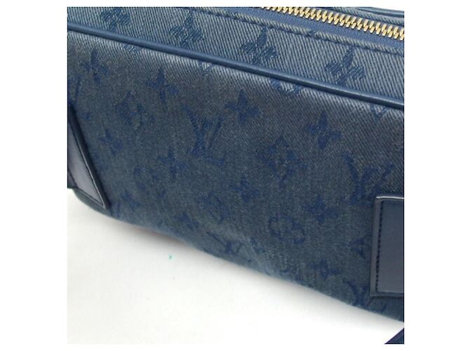 Borsa a spalla in denim Monogram Louis Vuitton Marrone scuro - vista 14