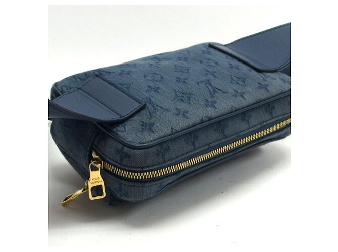 Borsa a spalla in denim Monogram Louis Vuitton Marrone scuro - vista 5