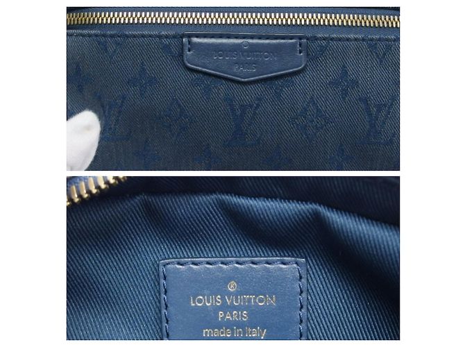 Borsa a spalla in denim Monogram Louis Vuitton Marrone scuro - vista 9