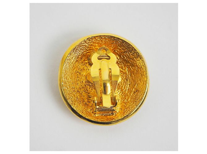 Orecchini rotondi Chanel Cambon D'oro - vista 3