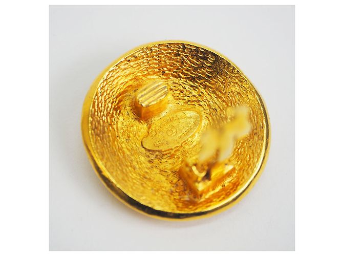 Orecchini rotondi Chanel Cambon D'oro - vista 4