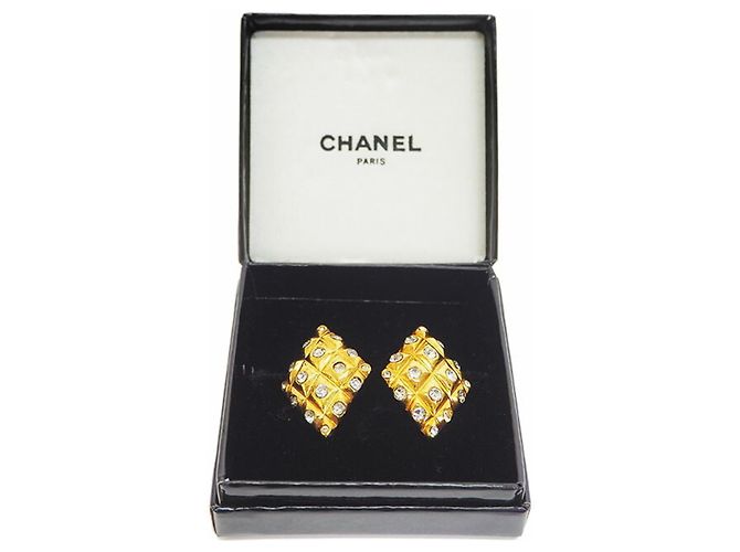 Chanel Vintage Gold Flower Coco Clip Ohrringe Golden - Ansicht 8