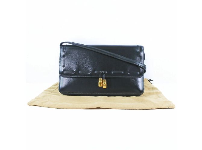 Hermès Borsa a spalla da donna in pelle nera con frange 2WAY di Hermes Nero - vista 10