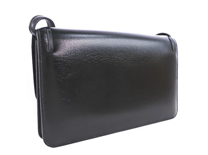 Hermès Borsa a spalla da donna in pelle nera con frange 2WAY di Hermes Nero - vista 3