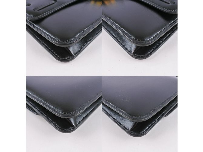 Hermès Borsa a spalla da donna in pelle nera con frange 2WAY di Hermes Nero - vista 4