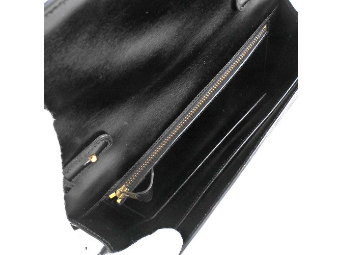 Hermès Borsa a spalla da donna in pelle nera con frange 2WAY di Hermes Nero - vista 5