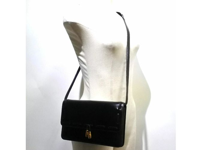 Hermès Borsa a spalla da donna in pelle nera con frange 2WAY di Hermes Nero - vista 9