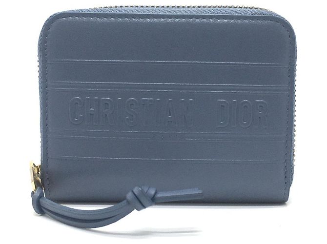 Monedero a rayas Christian Dior Azul - vista 12