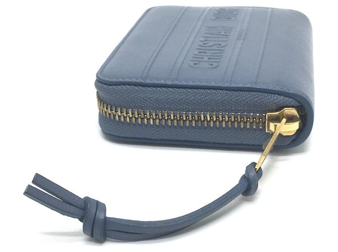 Monedero a rayas Christian Dior Azul - vista 5