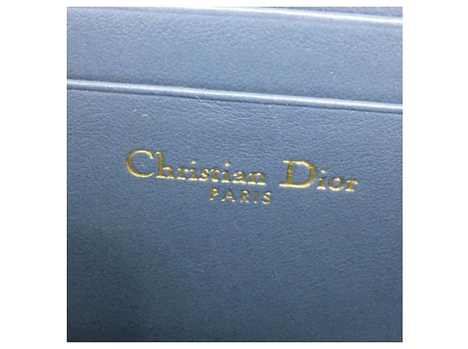 Monedero a rayas Christian Dior Azul - vista 8