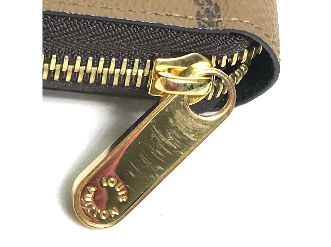 Louis Vuitton Monogram Giant Reverse Zippy Wallet Brown - view 5