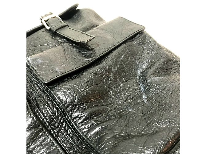 Schwarzer Leder-Rucksack von Balenciaga - Ansicht 5