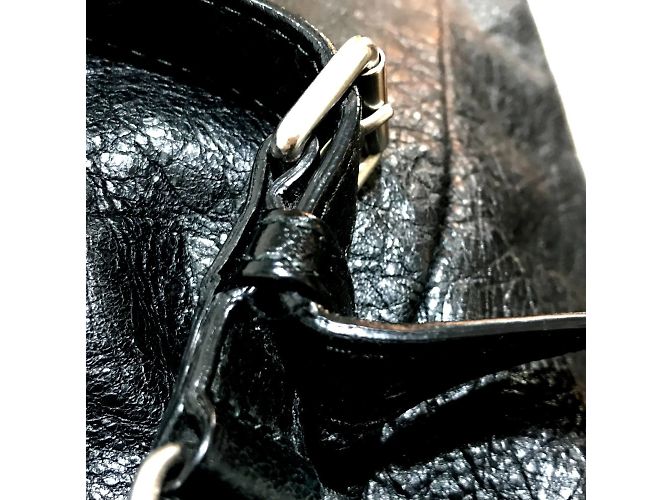 Schwarzer Leder-Rucksack von Balenciaga - Ansicht 7