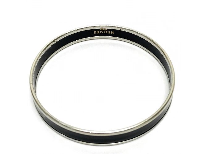 Hermès Bracciale Enamel PM Caleche di Hermes Fan Nero - vista 3