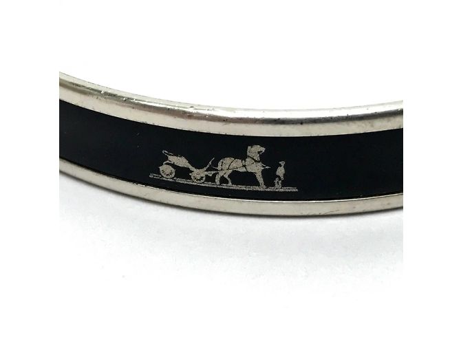 Hermès Bracciale Enamel PM Caleche di Hermes Fan Nero - vista 4