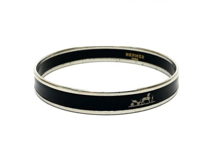 Hermès Bracciale Enamel PM Caleche di Hermes Fan Nero - vista 9