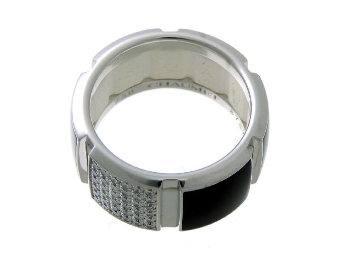 Anello Chaumet Class One in diamante e onice - vista 2