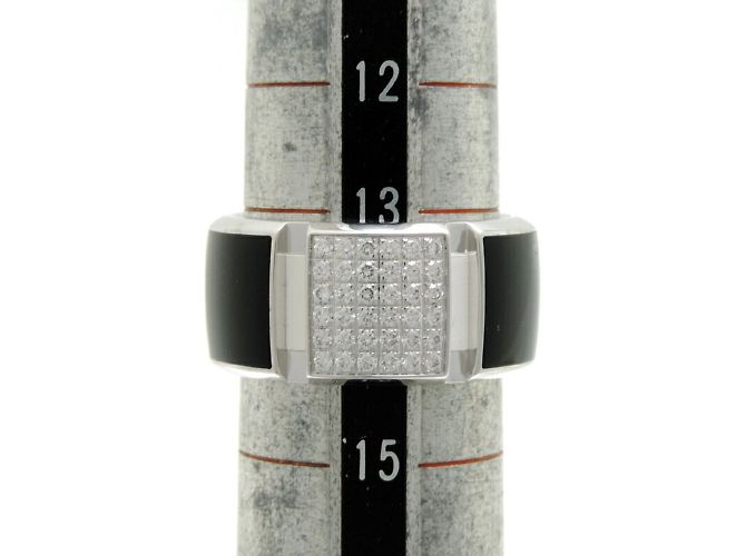 Anello Chaumet Class One in diamante e onice - vista 6