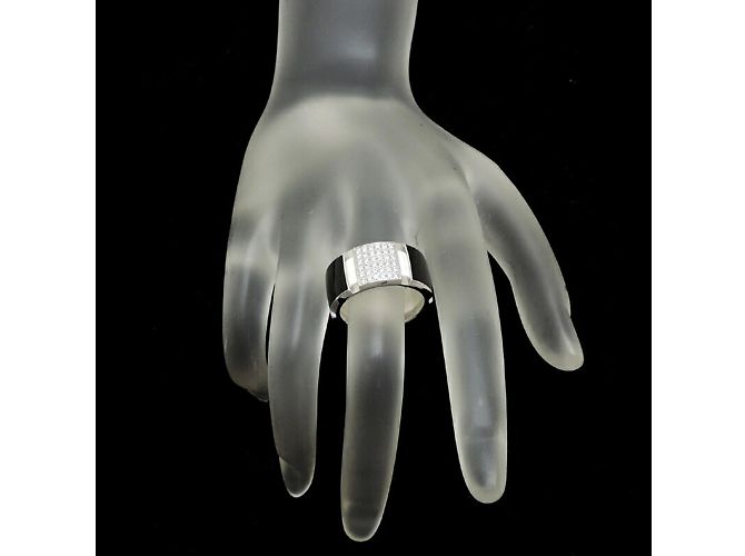Anello Chaumet Class One in diamante e onice - vista 7
