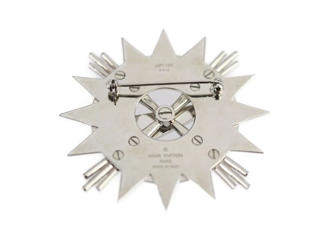 Louis Vuitton Silver Compass Brooch - view 2