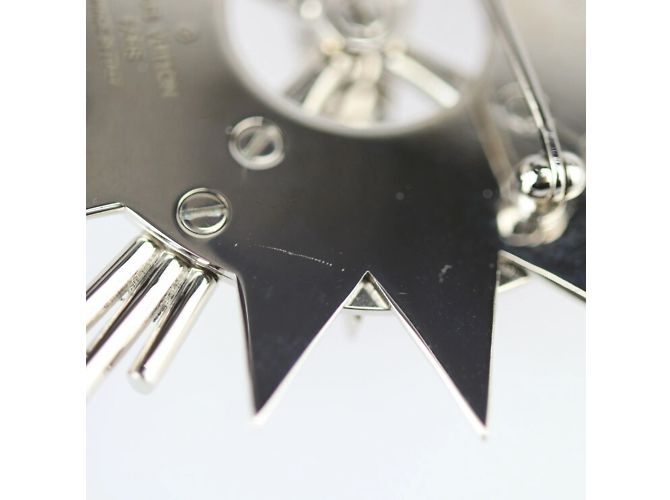 Louis Vuitton Silver Compass Brooch - view 4