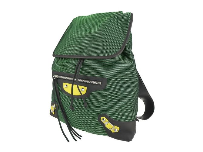 Zaino Balenciaga Traveler S Nero Verde - vista 2