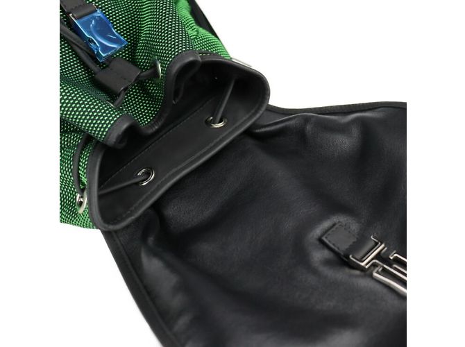 Zaino Balenciaga Traveler S Nero Verde - vista 8