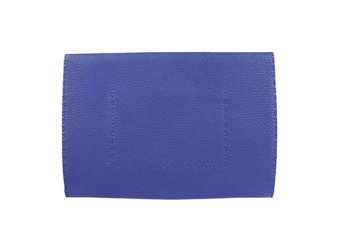 Fendi Alda 326 Selleria Clutch Blu - vista 3