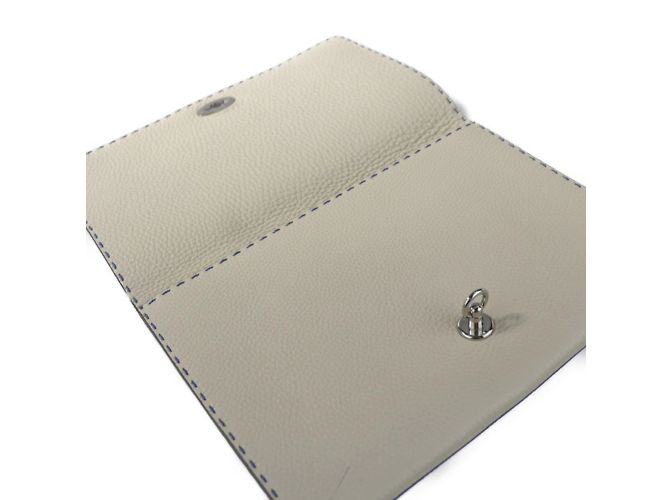 Fendi Alda 326 Selleria Clutch Blu - vista 5