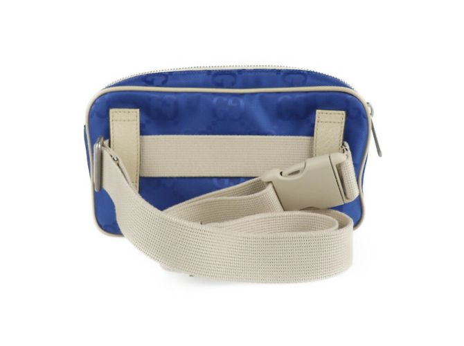 Belt bag Gucci Off The Grid Blu Beige - vista 3