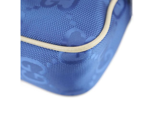 Belt bag Gucci Off The Grid Blu Beige - vista 5
