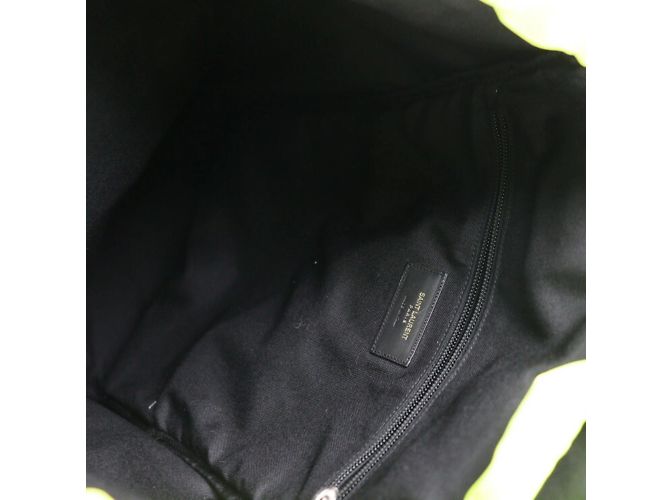 Zaino giallo neon e nero Yves Saint Laurent - vista 9