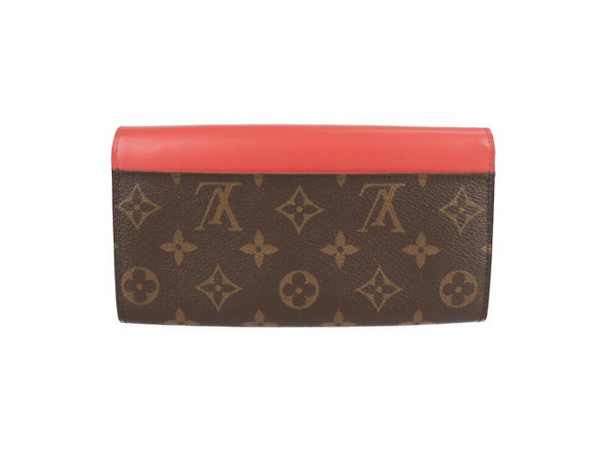 Portafoglio Sarah Bi-Fold Monogramma Louis Vuitton Marrone Rosso - vista 3