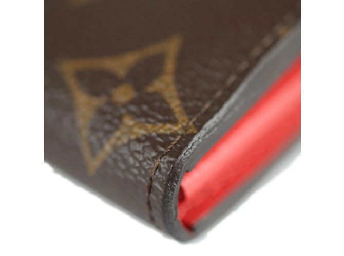 Portafoglio Sarah Bi-Fold Monogramma Louis Vuitton Marrone Rosso - vista 6