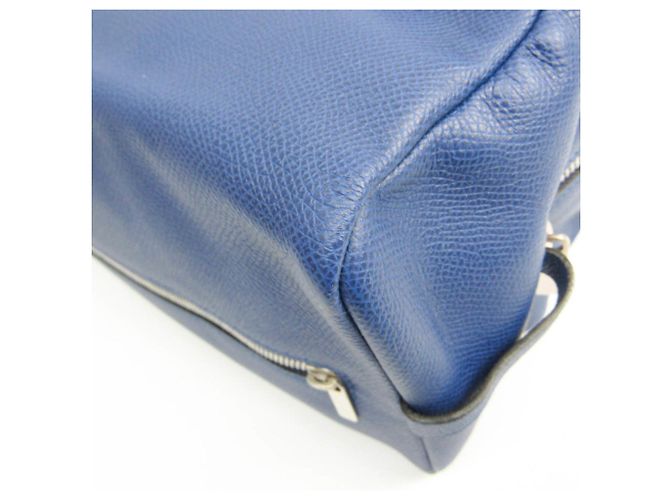 Valextra Grande Beauty Case V6A68 Blu - vista 4