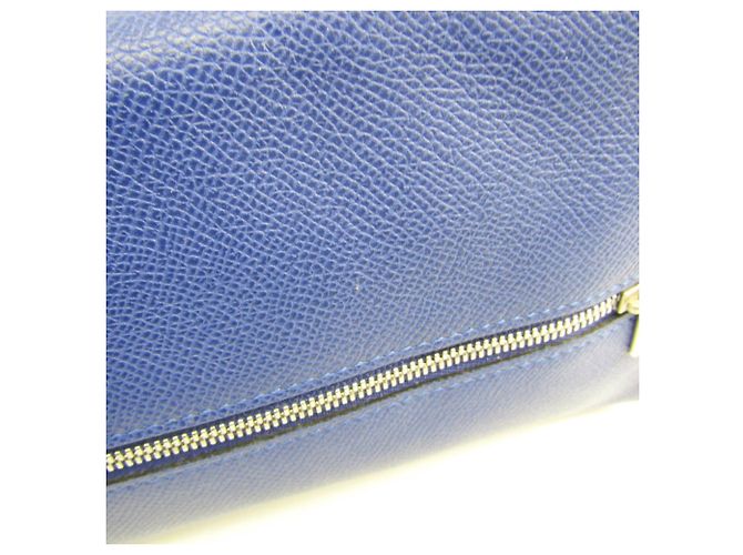 Valextra Grande Beauty Case V6A68 Blu - vista 5
