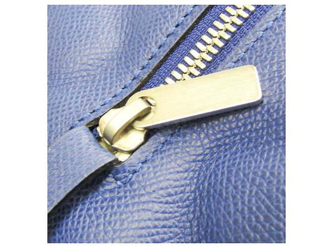 Valextra Grande Beauty Case V6A68 Blu - vista 7